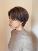 大人のハイトーンヘア　透明感あるグレージュに　ブリーチ必須