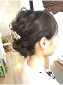 大人可愛い二次会アップアレンジ【ヘアセット 立川/立川南/袴】