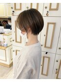 丸みくびれショートのショコラベージュ