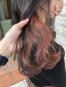 ブランシェ神領店 インナーカラー×オレンジ☆《高橋》