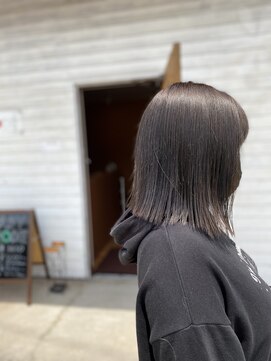 ベビーモード 茶屋町店 パツッとボブとアッシュ