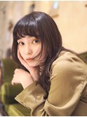 モテ髪ミディアムレイヤー/レイヤーカット/黒髪/20代30代40代
