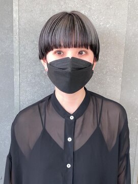 ロンド 表参道店(Lond) Lond表参道【伊杏】マッシュショート アンブレラカラー ホワイト