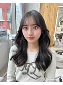 韓国ヘア レイヤーカット くびれヘア 似合わせカット