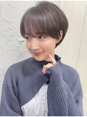 【トレンド】お洒落かわいい 丸みショートヘア 透明感カラー