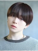 ツーブロックマッシュショート【シースルーバング】