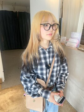 ザ オーダー(THE ORDER) エンドカラー/裾カラー/ブラック/ブリーチ抜きっぱなし/名古屋