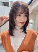 大人可愛いミディアムヘア