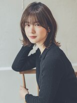 センスヘア(SENSE Hair)&nbsp;大人可愛い/外ハネボブ/外ハネミディアム/グレージュ/ベージュ