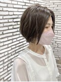 コンパクトショート×白髪ぼかし【高嶋仰】