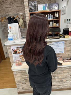 パーリオ けいさつ前店(PALIO) 【NAOKI】がつくるブリーチなしワインレッド