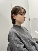 耳にかけてもボワっとならないボブ