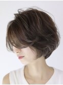大人可愛いショートボブ