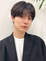 大人男性メンズカットニュアンスセンターパートナチュラル
