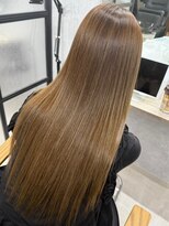 ハーシーバイアポロ 相模大野(HERSHE by apollo) x髪質改善/ホワイトグレージュ/レイヤーカット/チェリーブラウン