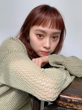 ロフティー 清澄白河(LOFTY) ミディアム/前髪短め/オレンジカラー/清澄白河/錦糸町/20代30代