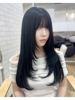 ラナンバイシダ(ranan by sida)&nbsp;ダークグレー×レイヤーカット/暗めカラー