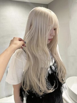 ペレ アネックス 大阪梅田茶屋町店(PELE ANNEX) くびれヘア/アプリコットオレンジ/ハイライトカラー/梅田