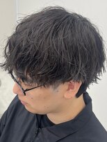 ジーニー 新百合ヶ丘(Genie)&nbsp;ダークアッシュニュアンスパーマ韓国マッシュベリーショート