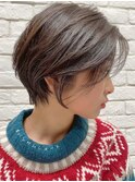 ハンサムショート◎髪質改善レイヤーカット◎ナチュラルブラウン