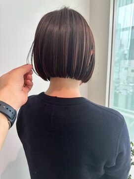 ムード(MOOD,) 暗めカラー/グランマッシュ[レイヤーカット/髪質改善/銀座]