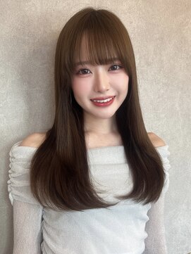 ルームバイシー 新宿(Loom. by Sea) *シンプルワンカール×チョコレートブラウン【新宿/韓国ヘア】