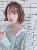 ウェーブミニボブヘア