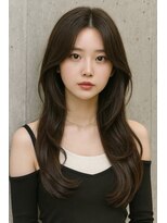 エル(LE)&nbsp;【LE】美髪レイヤー/顔まわりレイヤー/くびれミディアムレイヤー