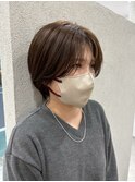 大人ショート×透明感アッシュベージュ【原田】【now as.明石】