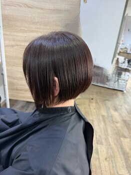 aiche hair【5/5 NEW OPEN（予定）】の写真/アルカリを残さない酢酸の力で徹底ケア◎髪質に合わせたオーダーメイドカラーで、驚くほどの輝きと艶髪へ♪
