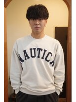 エディ(Edy) メンズマッシュシャドウパーマケアパーマ波巻きパーマ眉毛カット