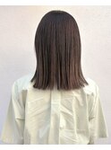 【favori 自由が丘】ブリーチ無ダブルカラー(ブラウンベージュ)