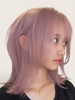 ジゼル(GiseL)&nbsp;ピンクカラー　外はねボブ