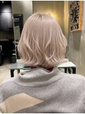 ホワイトミルクティーベージュ ケアブリーチ透明感ハイトーン