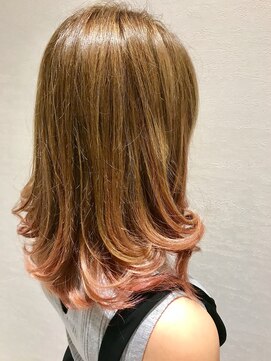 ルクール 東三条店(Le Coeur) グラデーションカラー/ベビーピンク/ハイトーンカラー/20代