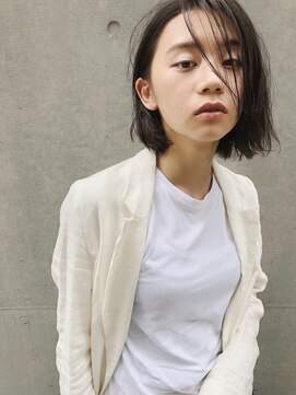 フィルムス 銀座(FILMS) レイヤーカット/デザインカラー/ウェットヘア/オリーブベージュ