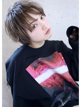 ヘアアンドメイク シークネクスト(HAIR&MAKE SeeK NEXT) 【SeeK　NEXT】マッシュボブ ミルクベージュ ヘーゼルグレージュ