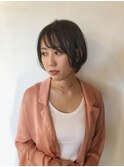 【Lib】ショートボブxグレージュ