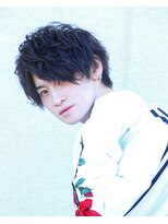 ザ サードヘアー 津田沼 (THE 3rd HAIR) ソフトツーブロック　ゆるスパイラル　アップバング
