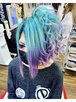 ヘアセットアップス(UP's)&nbsp;(^○^)♪カラフルカラーで『メンズ盛り盛りサイドちらし盛り～』