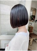 毛先がまとまるストレートミニボブ黒髪世田谷梅ヶ丘美容室
