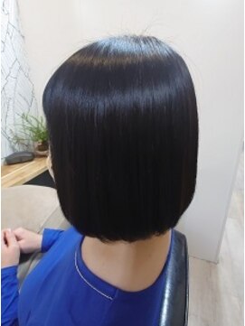 ヘアーカルチャー 小倉台店 HAIR CULTURE ショートヘアさらさら黒髪大人ボブショートボブ