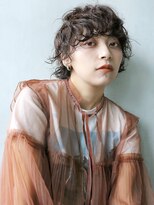 アルバム 池袋(ALBUM) ニュアンスショート_グレージュカラーボブウルフ_89276