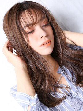 クラッチ 天王寺(CLUTCH) 大人可愛い小顔美髪ツヤ髪ふんわりカールモカブラウンA3