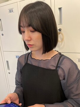 ボタン ハカタ(VOTAN hakata) 【ろみおstyle】ボブstyle/前髪顔まわりカット/透明感カラー