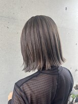 アチーブ ヘア デザイン(achieve hair design) カーキグレージュ 外ハネミディアムスタイル