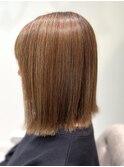 スッキリ見え◎切りっぱなしボブ