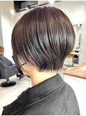 30代40代大人女性/前髪ありショートボブ/ショートヘア/髪質改善