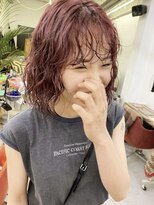 キュエ(qiie)&nbsp;qiie/切りっぱなしボブ/エアリーロング/美髪/ピンクブラウン