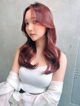 エース (ACE) ACE 横浜　韓国風波巻き×ボルドーピンク